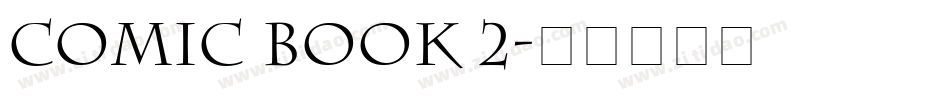 Comic Book 2字体转换